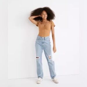 Madewell Baggy Straight Jeans in Earlhurst Wash